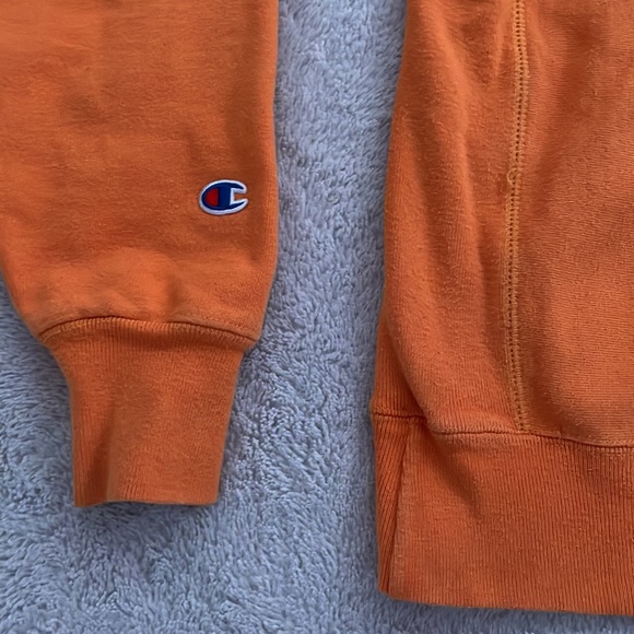 Vintage Yellow/Orange Champion Hoodie - Picture 5 of 5